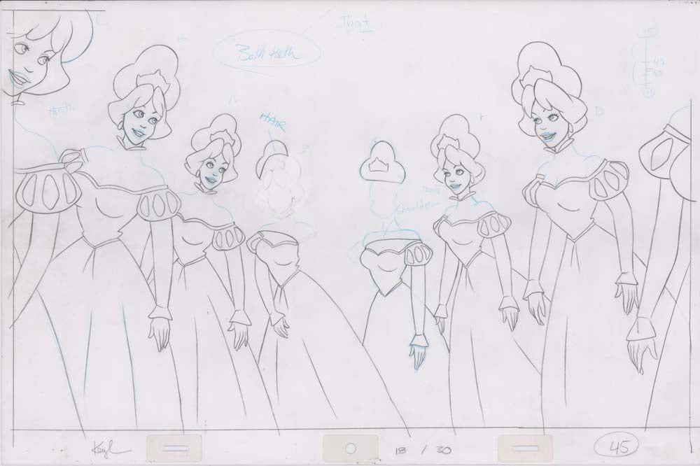 Pencil Art Derek and Princesses (Sequence 18-30)