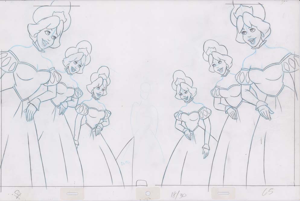 Pencil Art Derek and Princesses (Sequence 18-30)