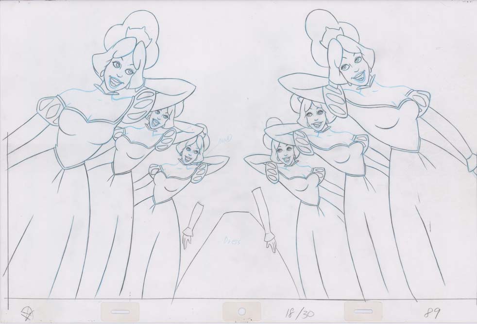 Pencil Art Derek and Princesses (Sequence 18-30)