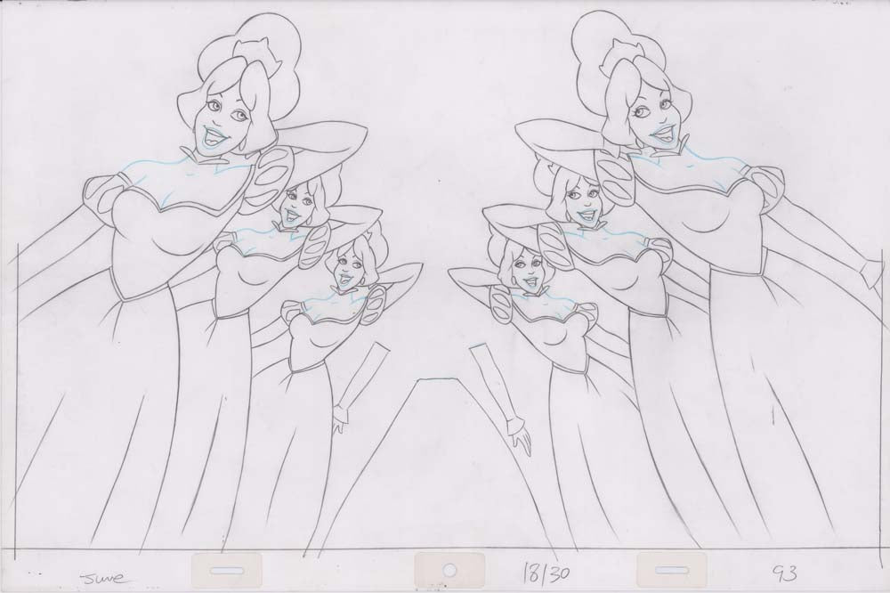 Pencil Art Derek and Princesses (Sequence 18-30)