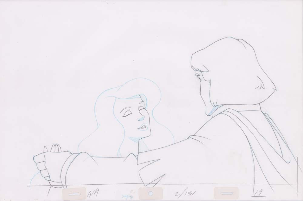 Pencil Art Derek & Odette Kiss (Sequence 2-131)