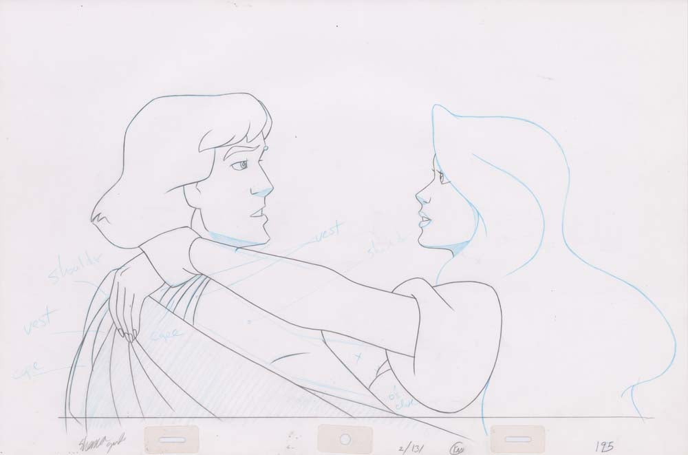 Pencil Art Derek & Odette Kiss (Sequence 2-131)