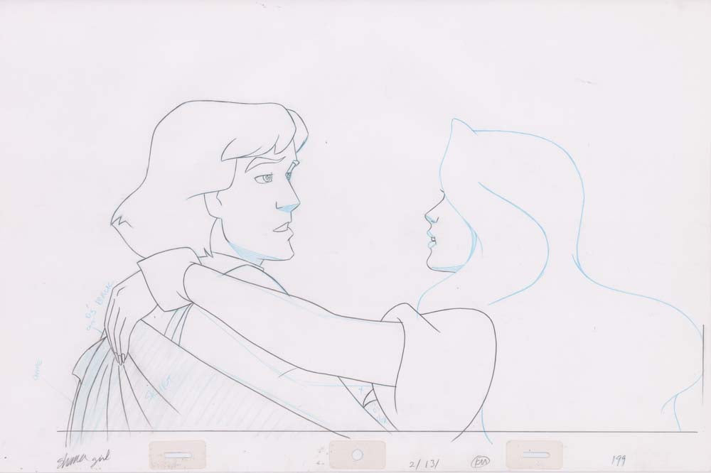 Pencil Art Derek & Odette Kiss (Sequence 2-131)