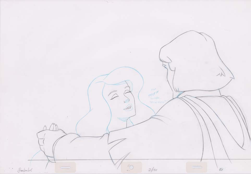 Pencil Art Derek & Odette Kiss (Sequence 2-131)