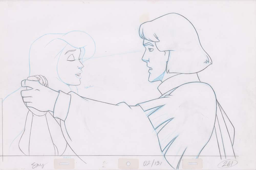 Pencil Art Derek & Odette Kiss (Sequence 2-131)