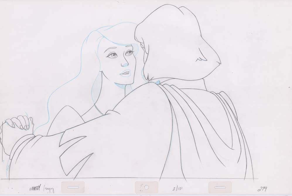 Pencil Art Derek & Odette Kiss (Sequence 2-131)