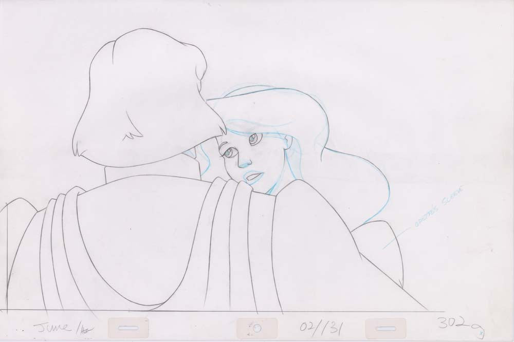 Pencil Art Derek & Odette Kiss (Sequence 2-131)