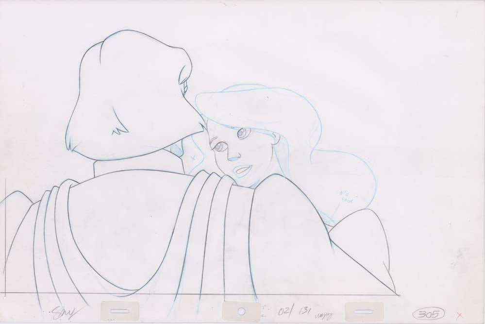 Pencil Art Derek & Odette Kiss (Sequence 2-131)