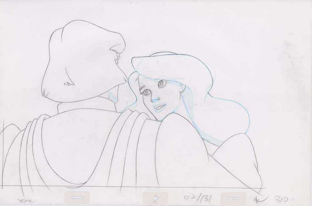 Pencil Art Derek & Odette Kiss (Sequence 2-131)