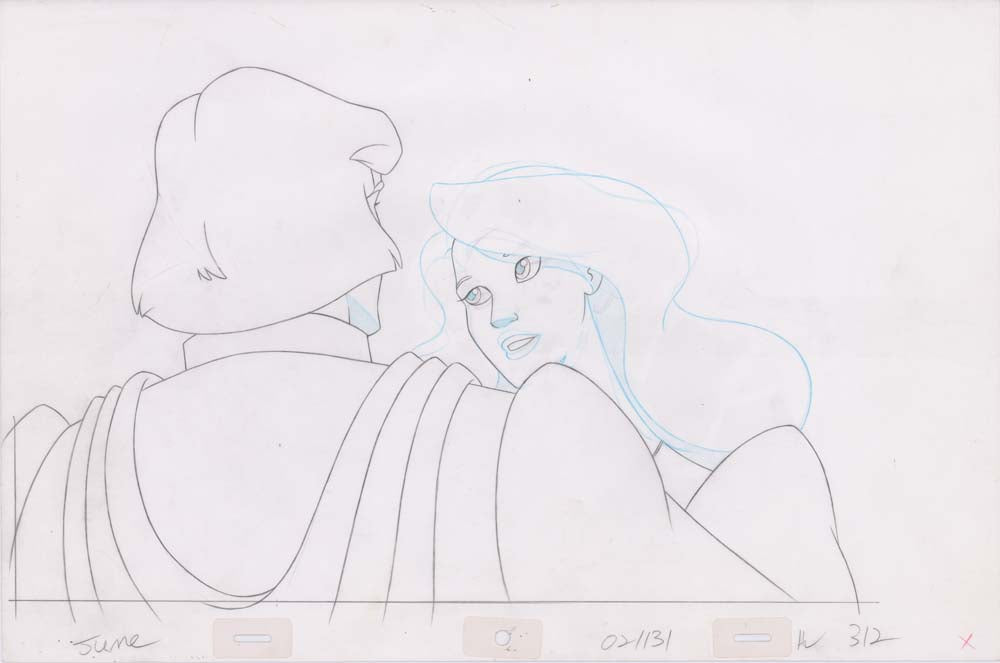 Pencil Art Derek & Odette Kiss (Sequence 2-131)