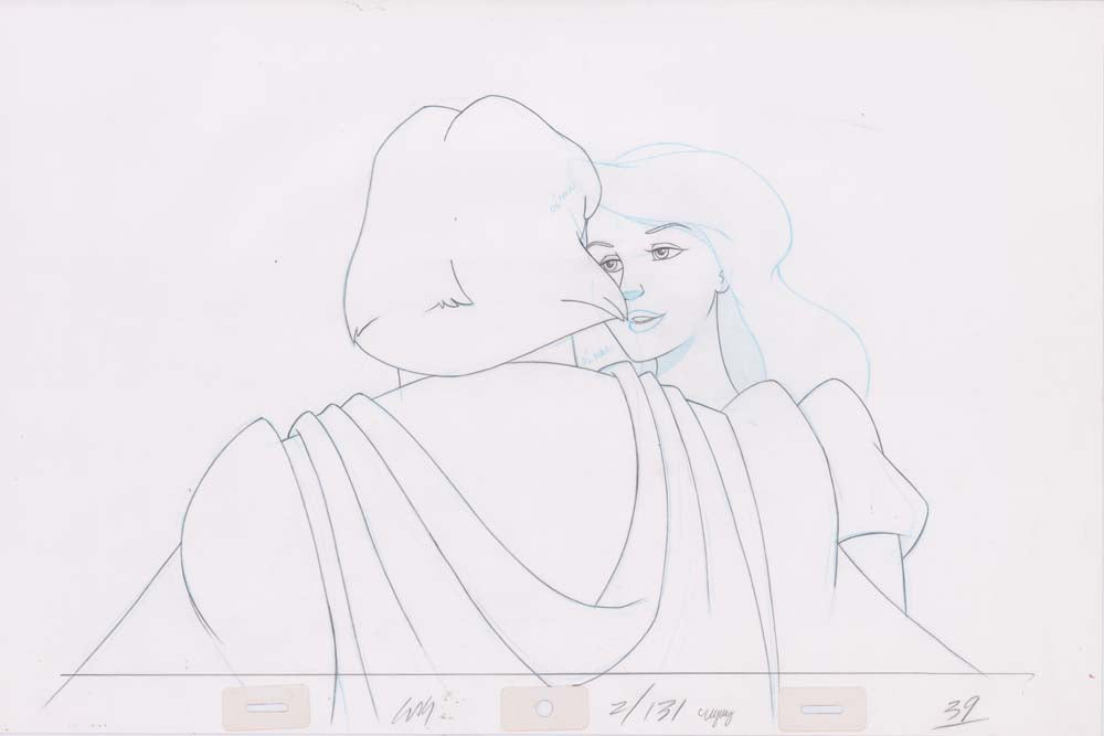 Pencil Art Derek & Odette Kiss (Sequence 2-131)