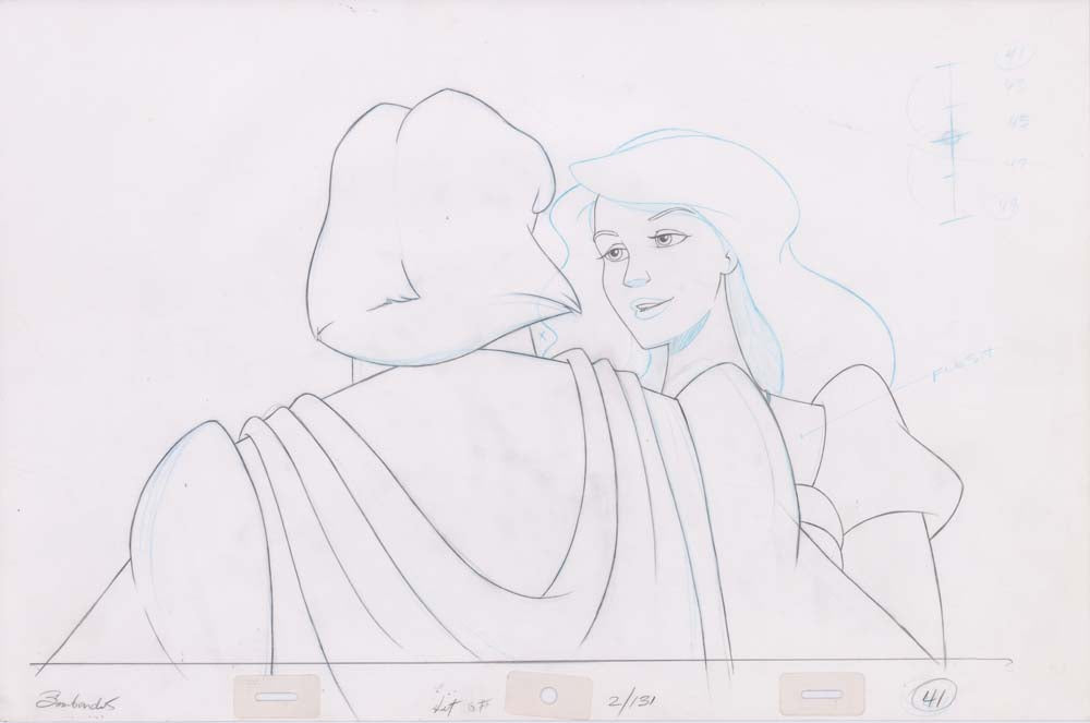 Pencil Art Derek & Odette Kiss (Sequence 2-131)