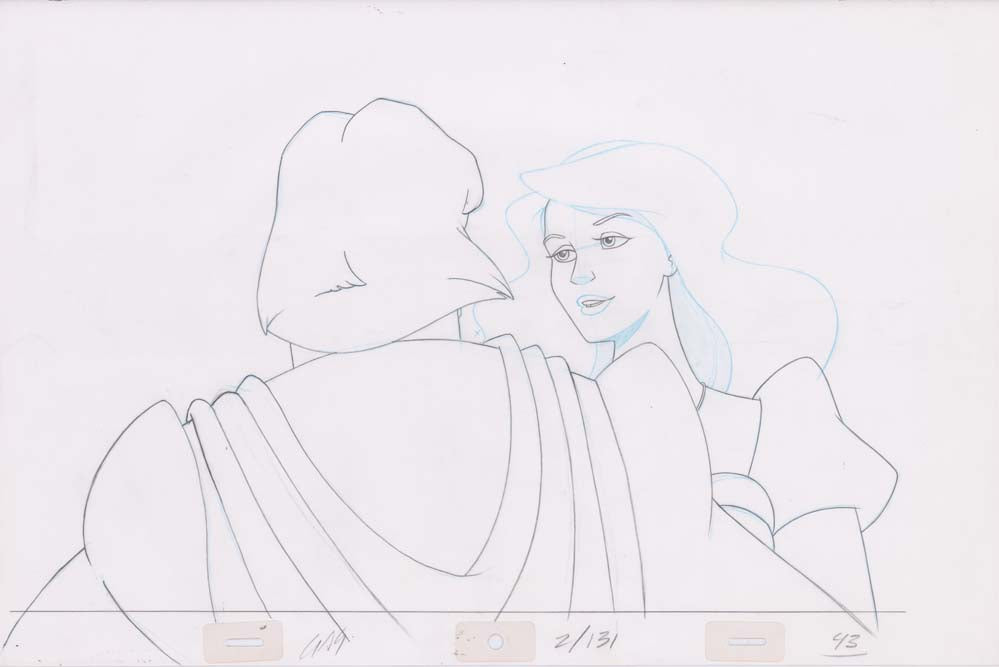 Pencil Art Derek & Odette Kiss (Sequence 2-131)