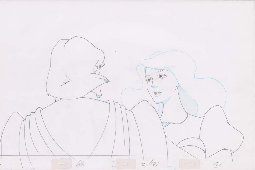 Pencil Art Derek & Odette Kiss (Sequence 2-131)