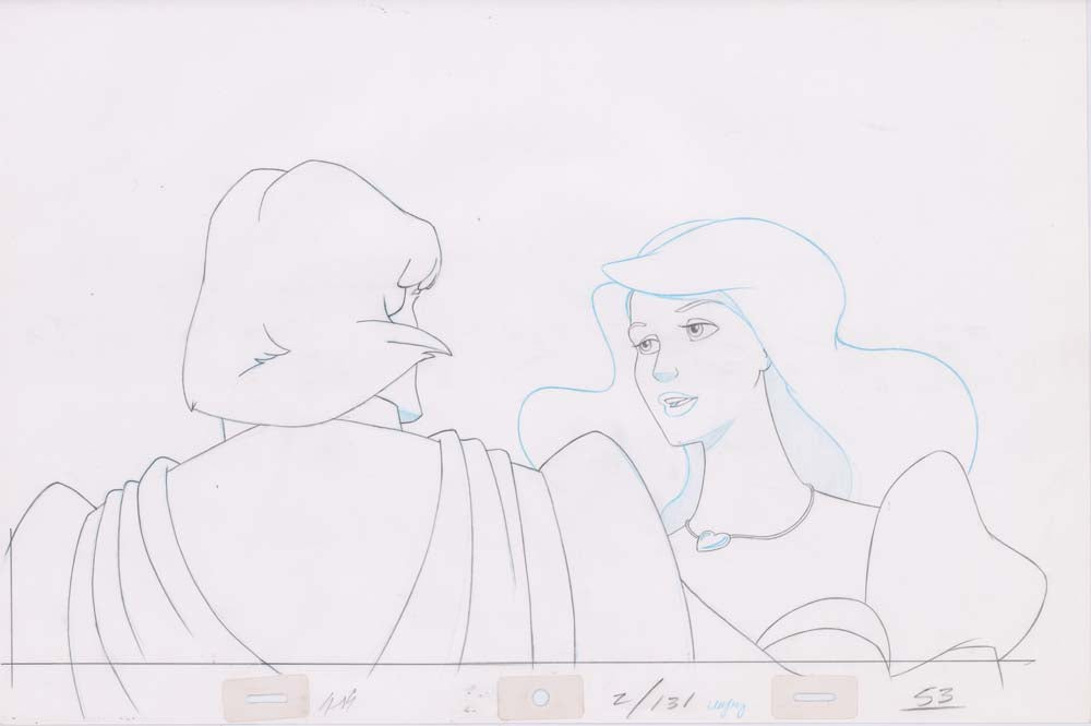 Pencil Art Derek & Odette Kiss (Sequence 2-131)