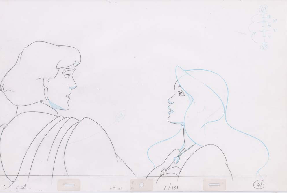 Pencil Art Derek & Odette Kiss (Sequence 2-131)