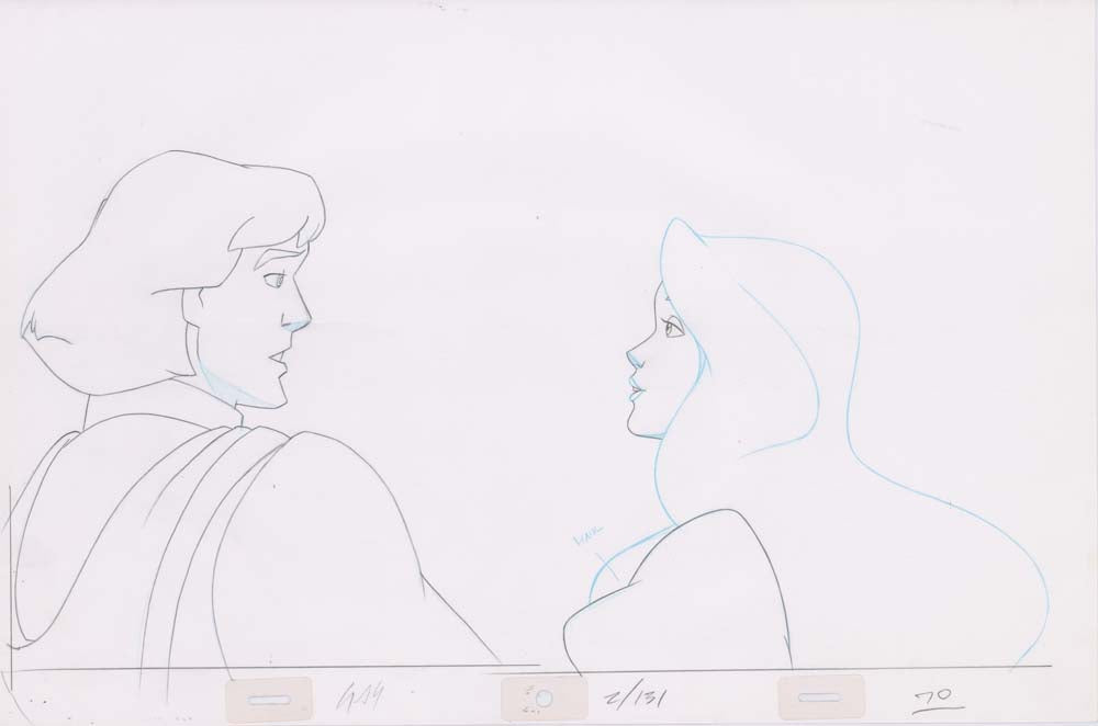 Pencil Art Derek & Odette Kiss (Sequence 2-131)