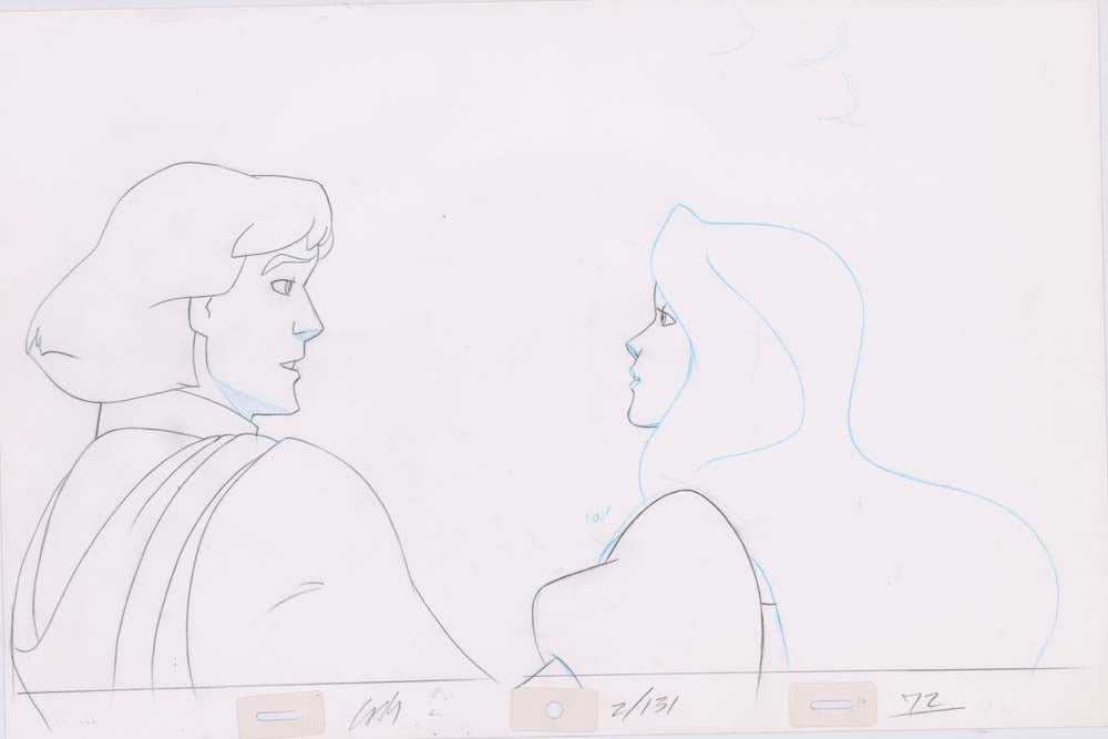 Pencil Art Derek & Odette Kiss (Sequence 2-131)