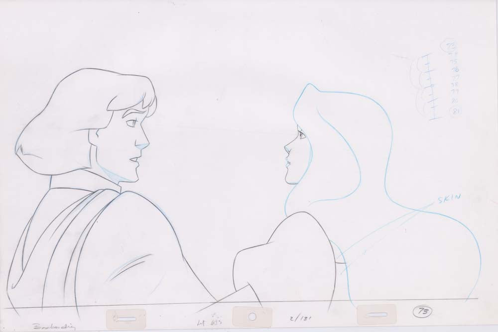 Pencil Art Derek & Odette Kiss (Sequence 2-131)