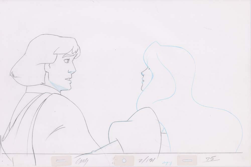 Pencil Art Derek & Odette Kiss (Sequence 2-131)