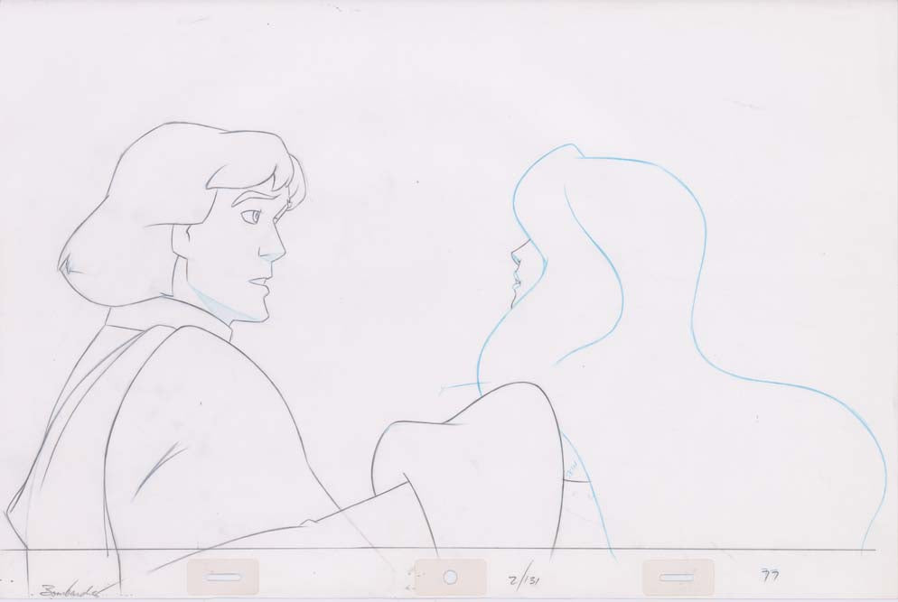 Pencil Art Derek & Odette Kiss (Sequence 2-131)