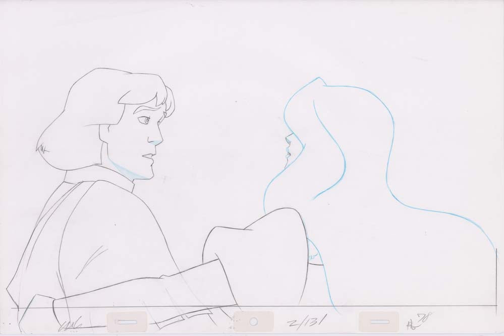 Pencil Art Derek & Odette Kiss (Sequence 2-131)