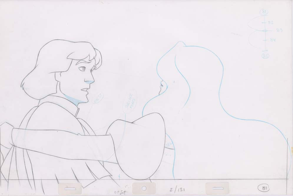 Pencil Art Derek & Odette Kiss (Sequence 2-131)