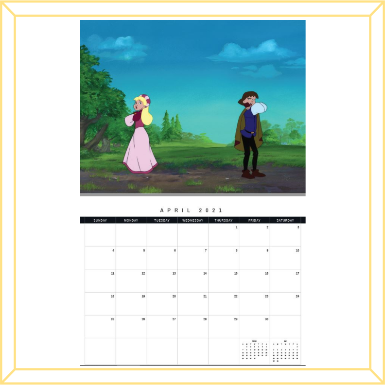 2021 Swan Princess Calendar