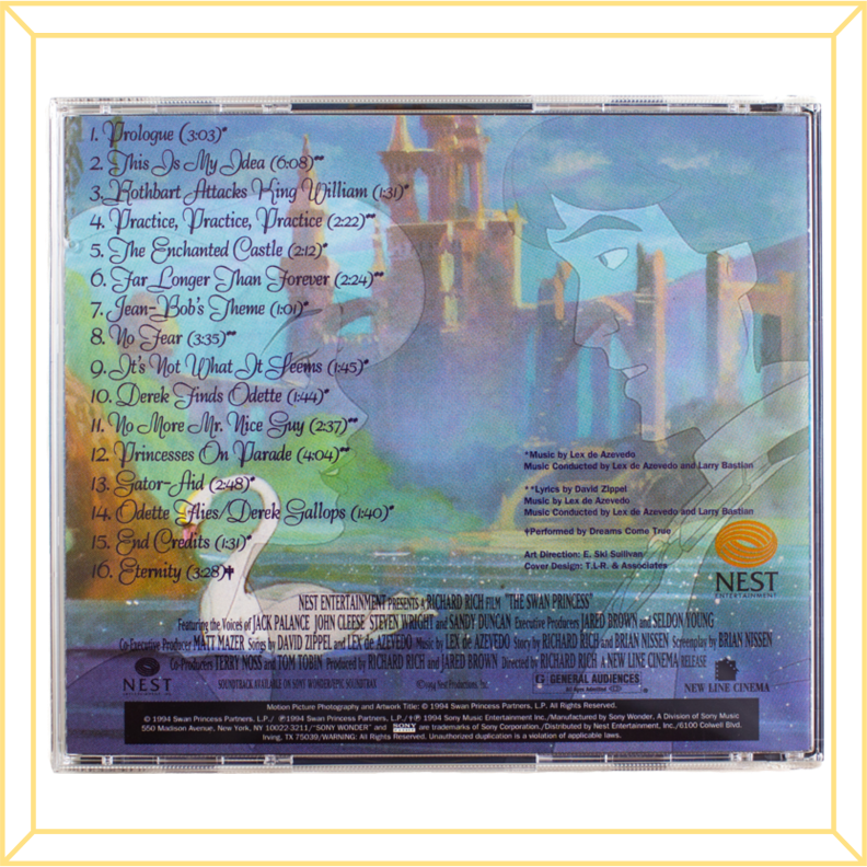 The Swan Princess Soundtrack CD