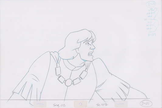 Swan Princess Hand-Drawn Pencil Art Cel