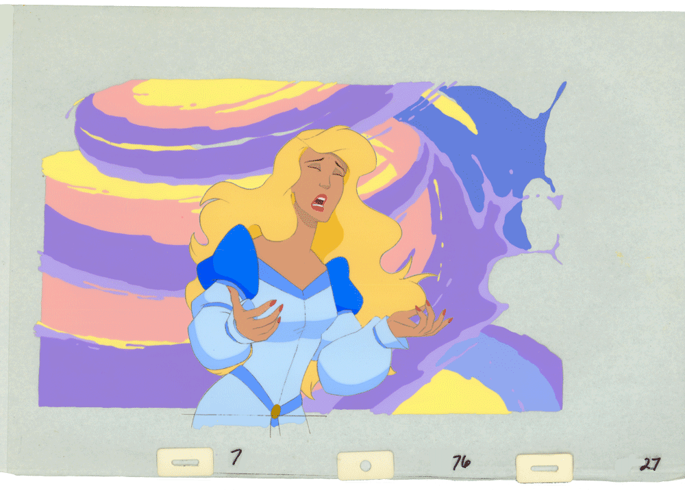 Swan Princess Celluloid Original Hand-Painted Animated Art Cel