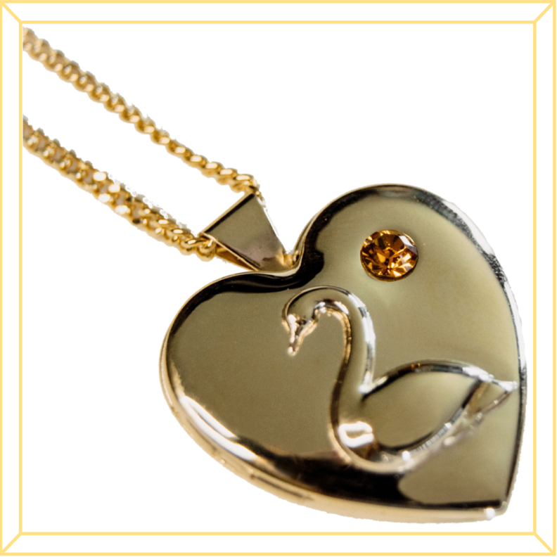 Gemstone Heart Locket