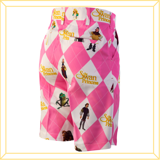 Men's Pink Argyle Shorts